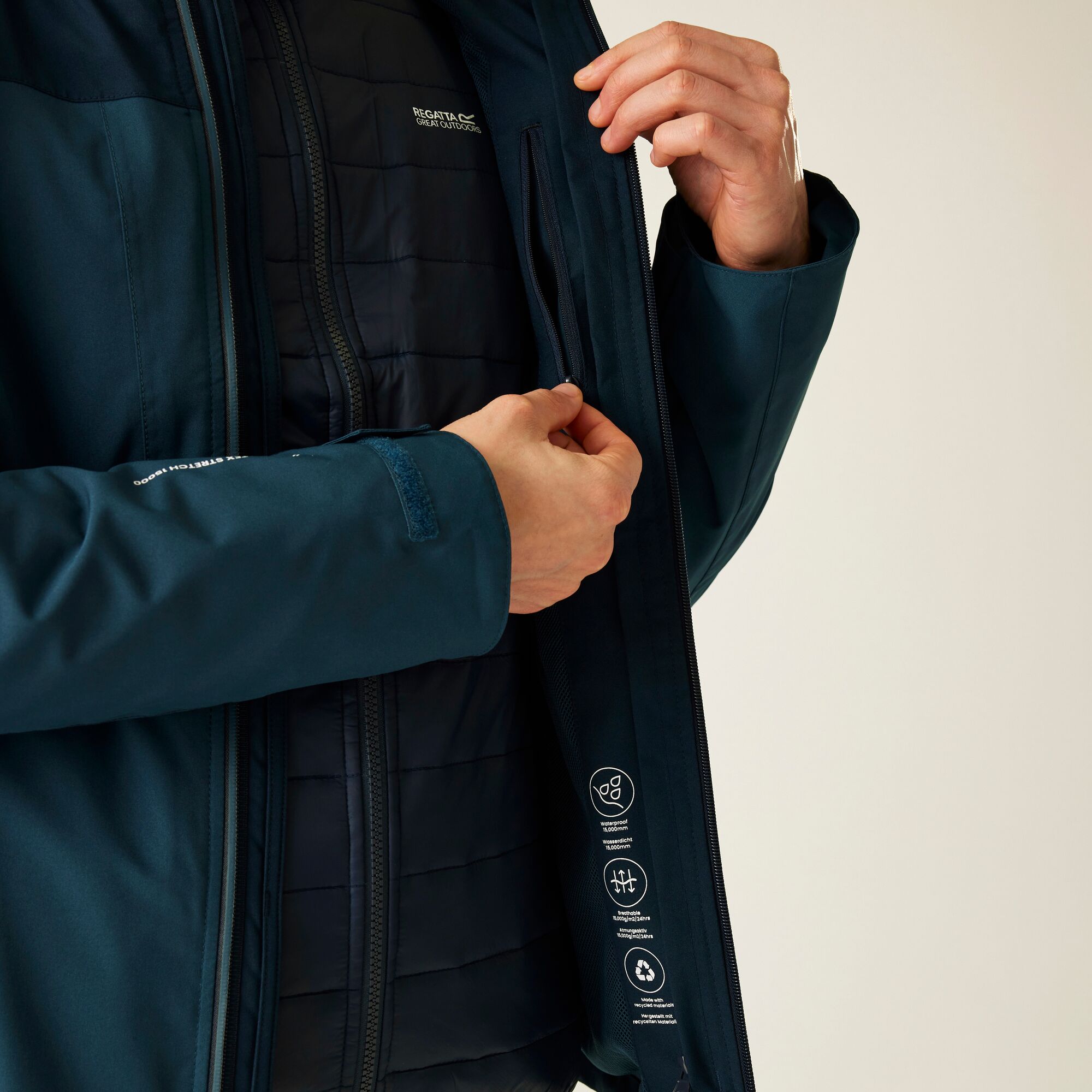 Vīriešu ūdensizturīga siltināta virsjaka Wentwood 3-in-1 Jacket, ZSS, S Vīriešu ūdensizturīga siltināta virsjaka Wentwood 3-in-1 Jacket, ZSS, S