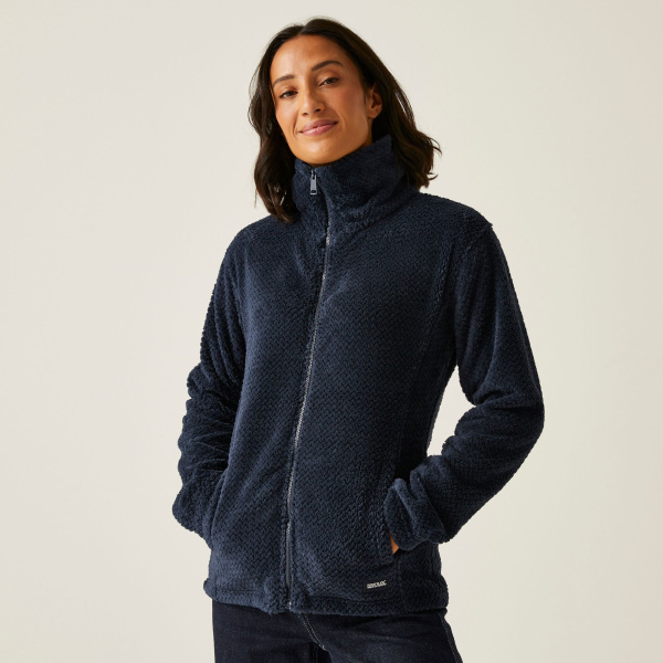 Women`s Heidy Fluffy Full Zip Fleece, 540, 12
