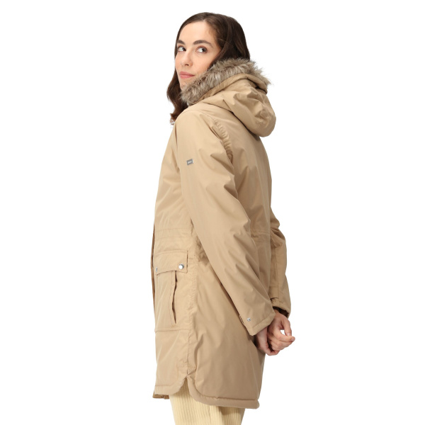 Женская непромокаемая утепленная куртка Sabinka Fur Trim Parka Jacket, LM6, 12 Женская непромокаемая утепленная куртка Sabinka Fur Trim Parka Jacket, LM6, 12
