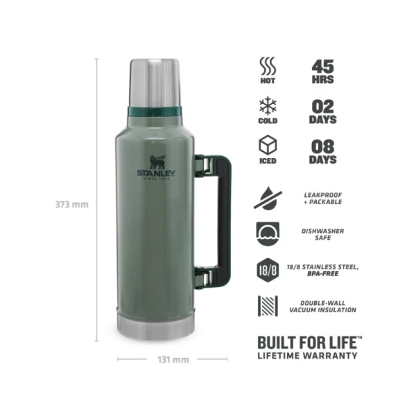 Stanley The Legendary Classic 1.9L green, Green, 1.9 L Stanley The Legendary Classic 1.9L green, Green, 1.9 L