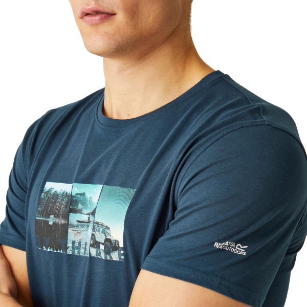 Men`s Breezed IV Graphic Print T-Shirt, ZV7, S